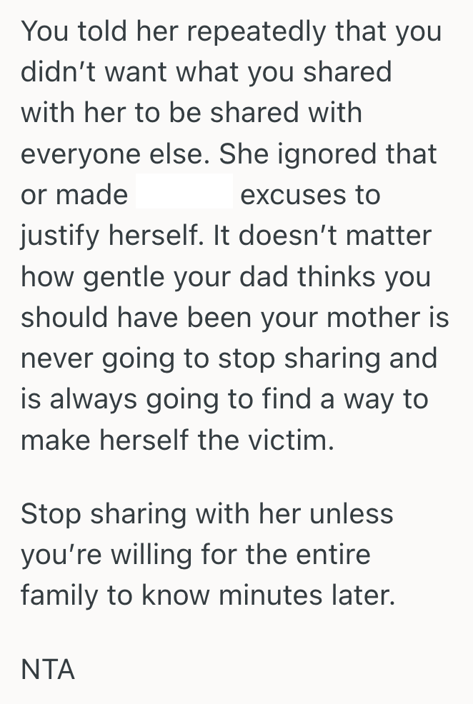 Screenshot 2025 07 15 at 1.41.53 PM She Thought She Could Trust Her Gossip Loving Mother With Private Medical Information, But When Her Mother Failed To Keep A Secret, Her Personal Life Became Everyones Business